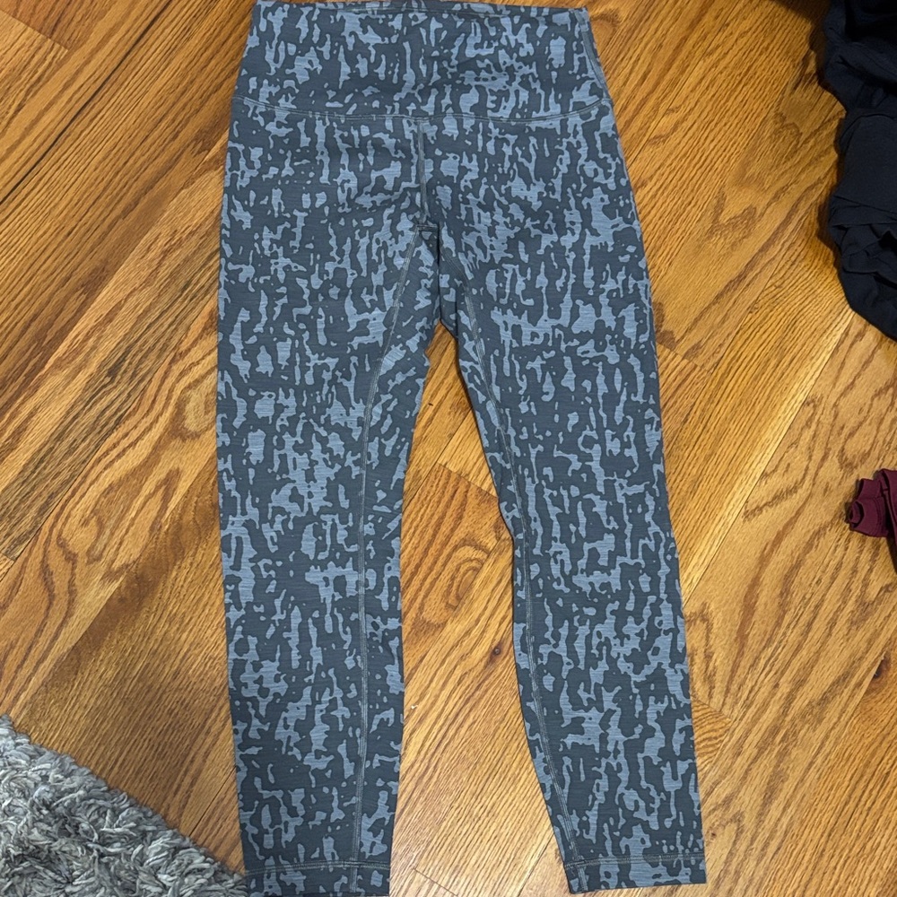 lululemon athletica Gray Patterned Leggings